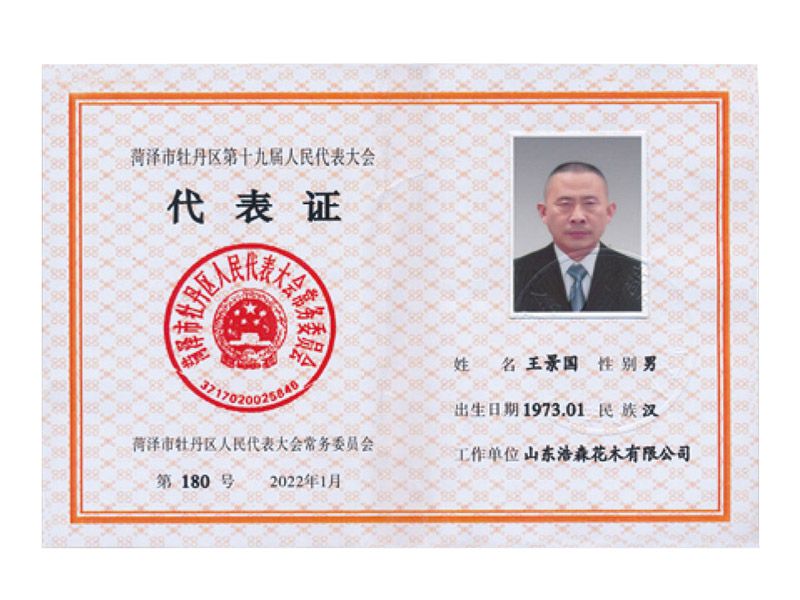 代表证